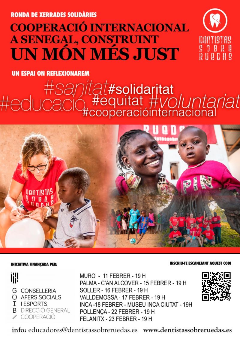 Celebrem l'inici de la ronda de xerrades solidàries ''Cooperació Internacional al Senegal, construint un món més just'' que recorrerà diferents municipis de Mallorca, Menorca i Eivissa