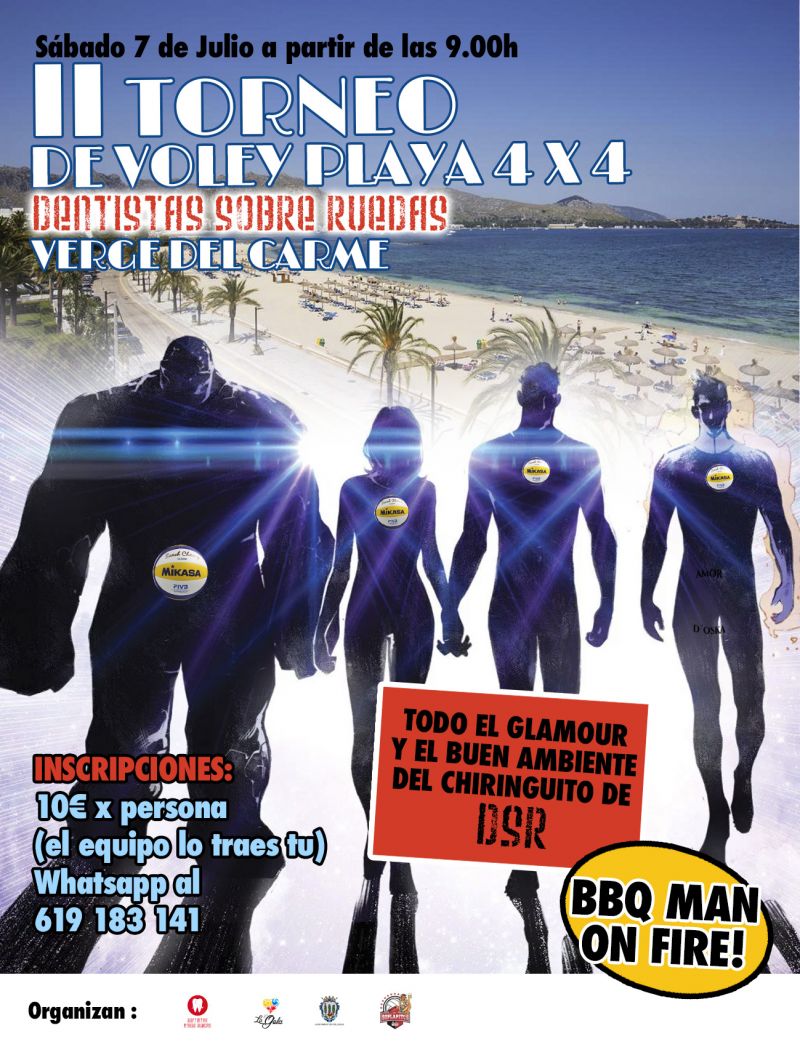 ¡Damos por abierto el plazo de inscripciones del VIII Torneo de Vóley-Playa DSR-Festes del Carme!